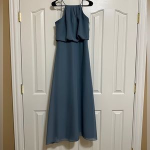 Sorella Vita Chiffon Blouson Dress - Bluestone